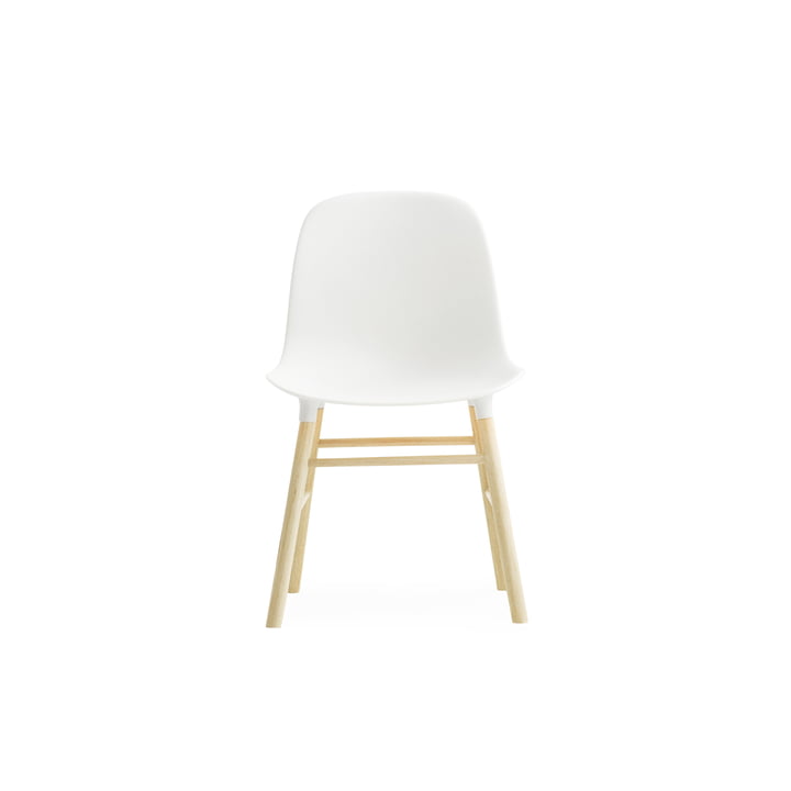 Form Chair Miniatur de Normann Copenhagen en chêne en blanc