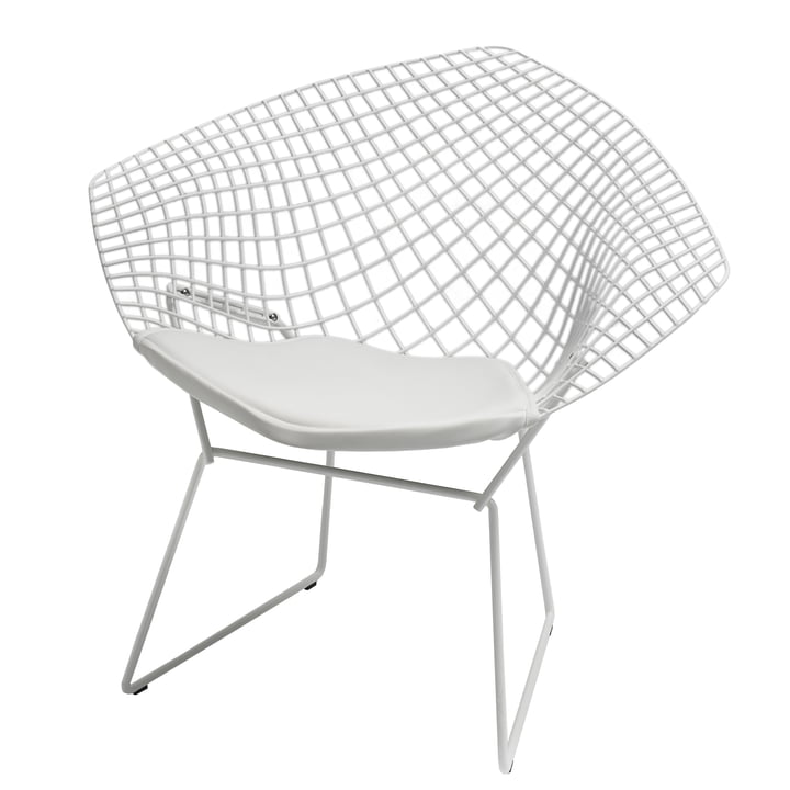 catalogue libre : Knoll - Bertoia Diamond fauteuil, blanc