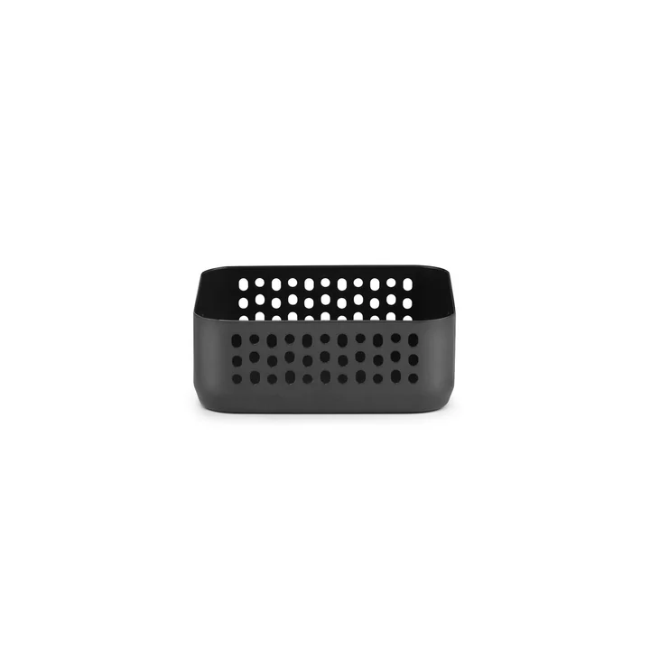 Boîte de rangement Nic Nac 10,5 x 10,5 x h4 cm de Normann Copenhagen en noir