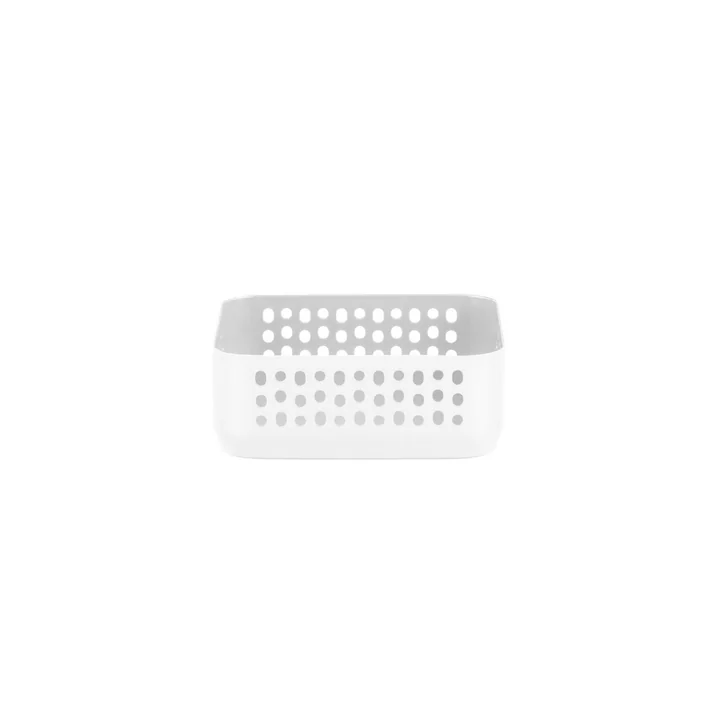 Boîte de rangement Nic Nac 10,5 x 10,5 x h4 cm de Normann Copenhagen en blanc