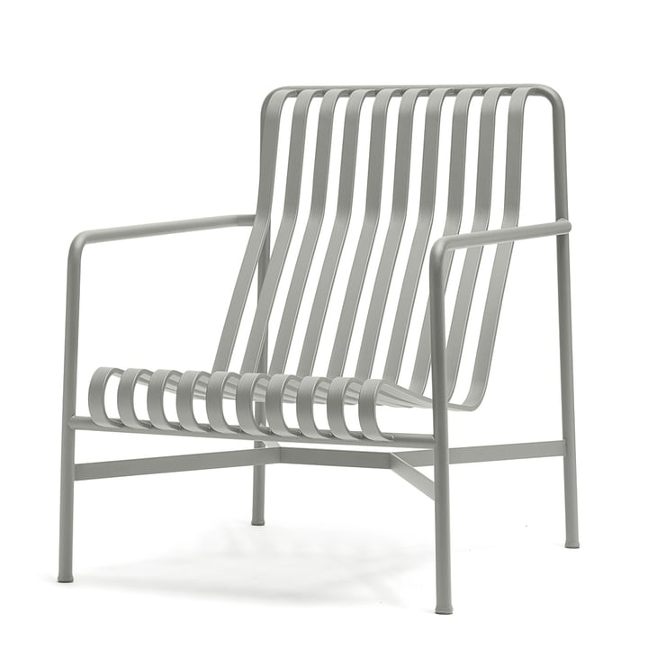 Le Palissade Lounge Chair High de Hay en gris clair