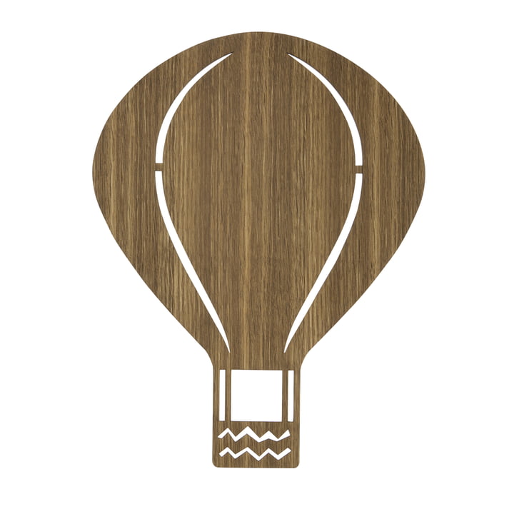 Lampe montgolfière de Ferm Living en chêne fumé
