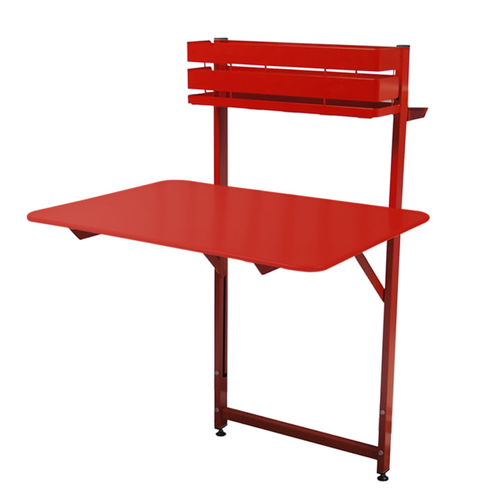 Bistro Table de balcon de Fermob en rouge coquelicot