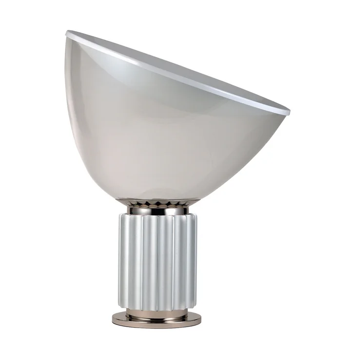 Les Taccia LED lampadaire et lampe de table par Flos en aluminium anodisé