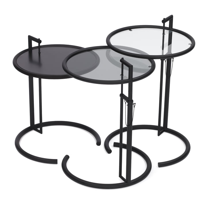 ClassiCon - Table ajustable E 1027, version noire