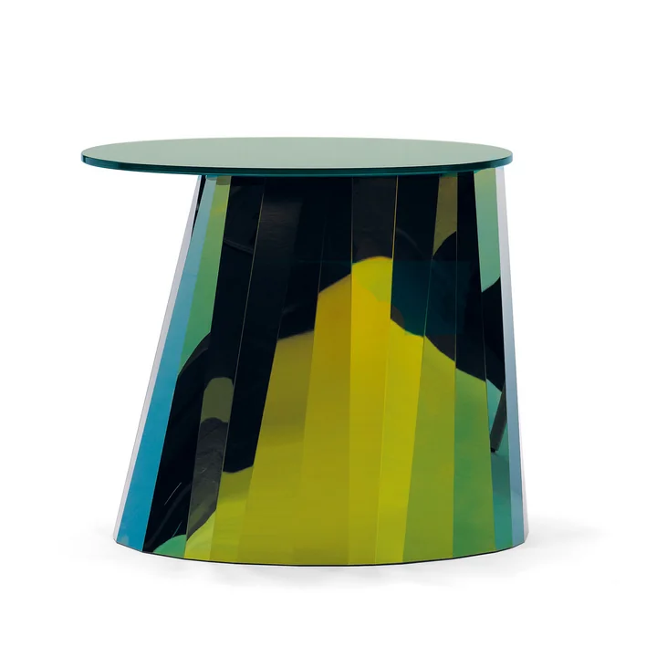 Table d'appoint Pli, vert topaze brillant de ClassiCon