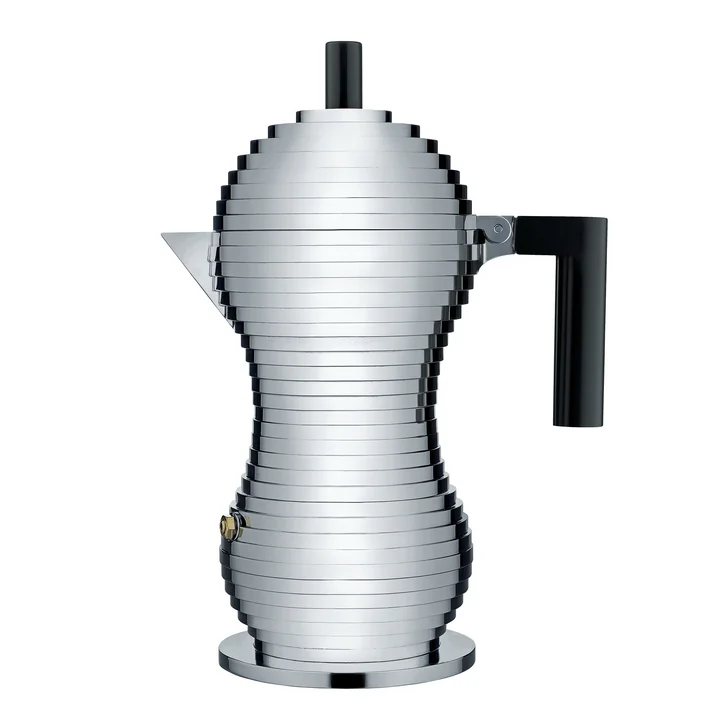 Pulcina Cafetière espresso en grand de Alessi en noir