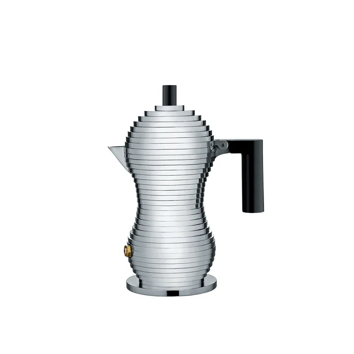 Pulcina Cafetière espresso en petit format de Alessi en noir