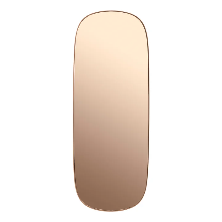 Framed Mirror grand de Muuto en rose / verre rose