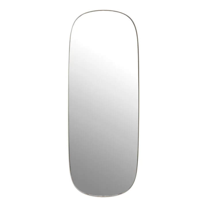 Le Framed Mirror , grand en gris / verre clair de Muuto