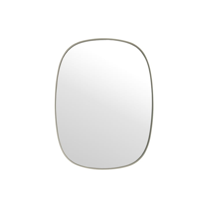 Le Framed Mirror , petit en gris / verre clair de Muuto