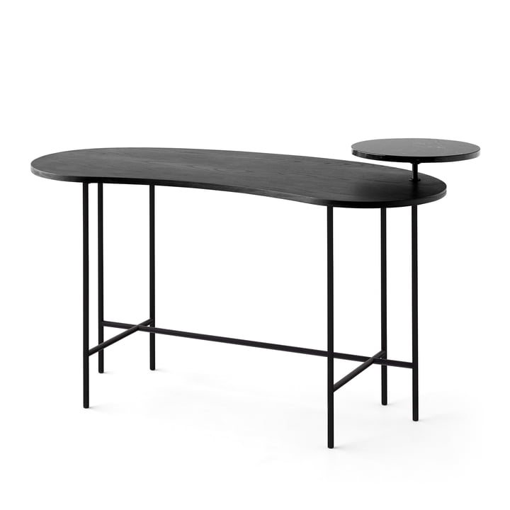 Le & tradition - Table à palette - JH9 en frêne noir / Nero Marquina
