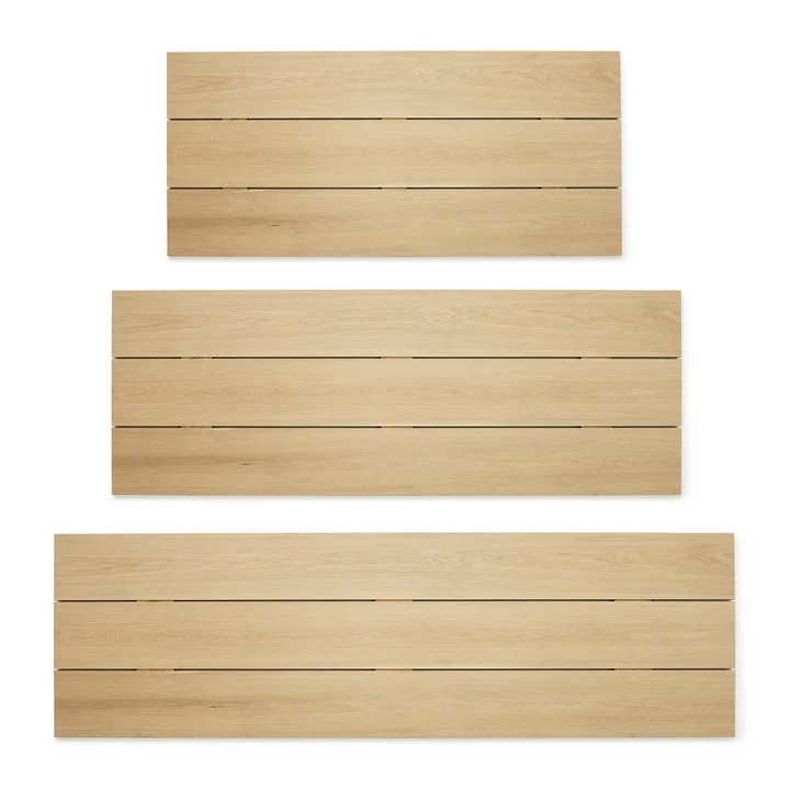 Plateaux de la table Slice Wood