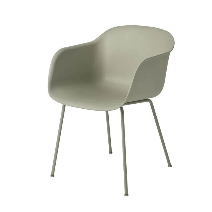 Fiber Chair Tube Base de Muuto in dusty green