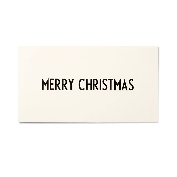 Design Letters - Carte de vœux AJ, Merry Christmas