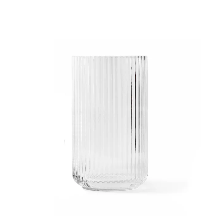 Vase en verre H 15,5 cm de Lyngby Porcelæn en transparent