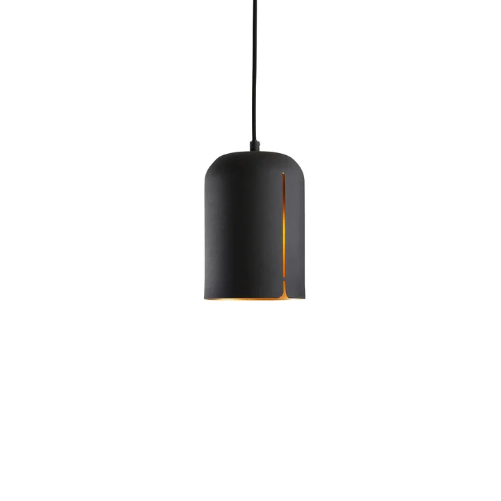 Suspension lumineuse Gap petit format de Woud en noir mat