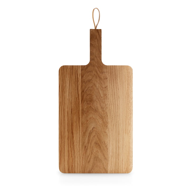 Planche à découper en bois pour cuisine nordique avec boucle en cuir