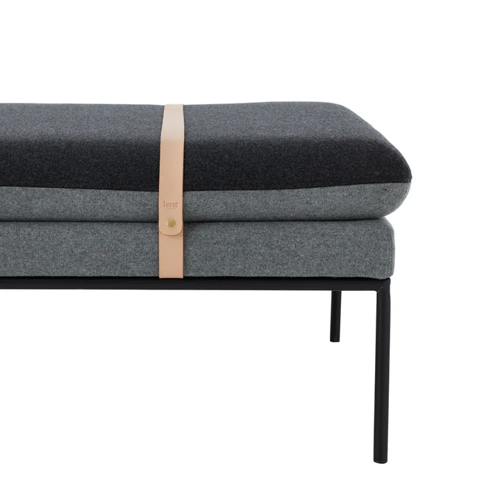 The Ferm Living - Turn Daybed laine en gris foncé