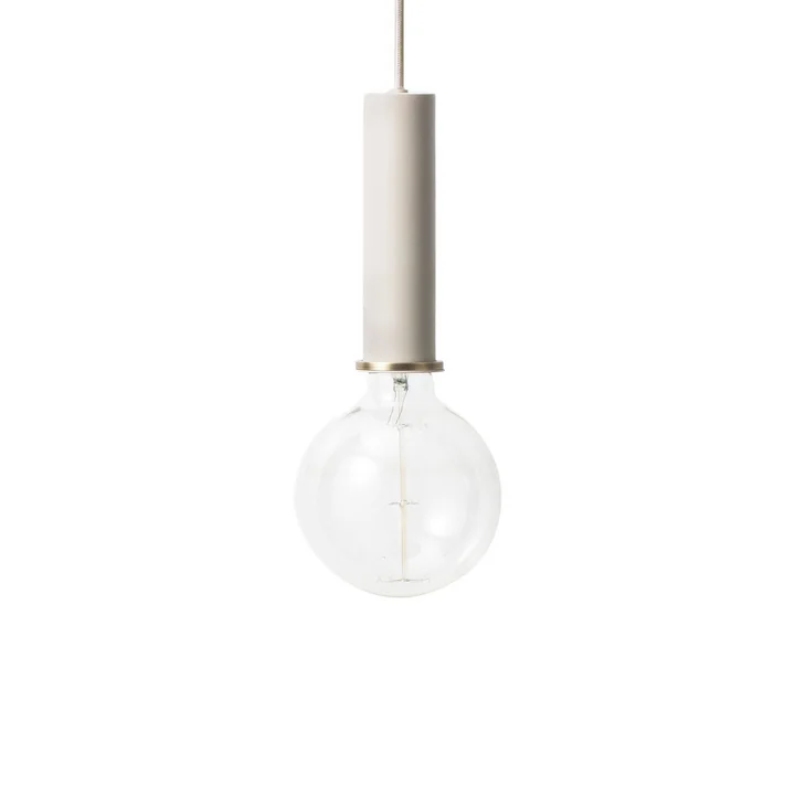 The Ferm Living - Luminaire suspendu à douille High en gris clair
