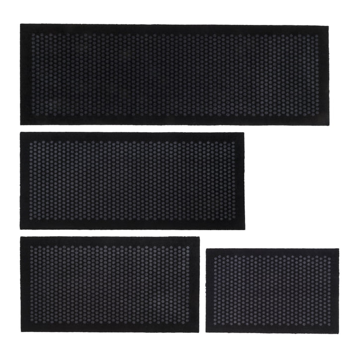 Le tica copenhagen - Dot Tapis de sol en noir / gris