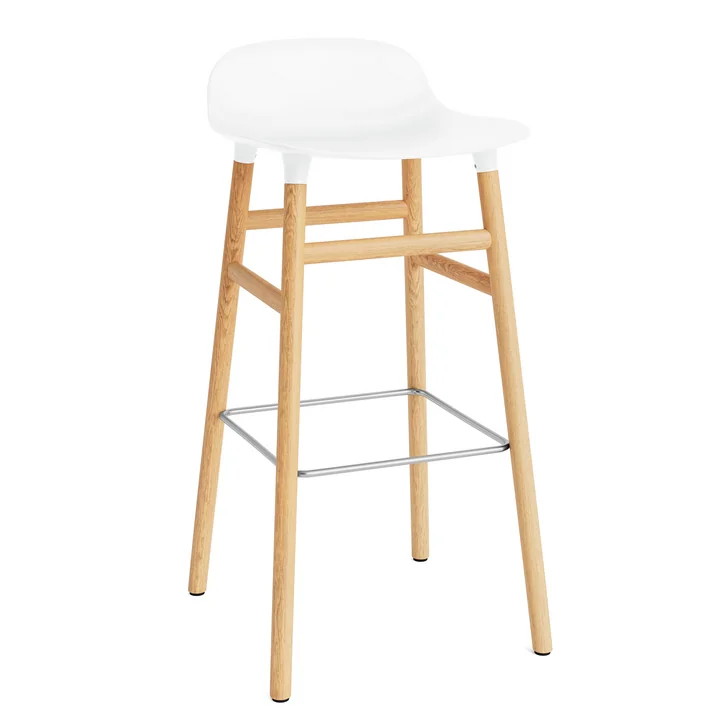 Tabouret de bar Form 75 cm de Normann Copenhagen en chêne blanc