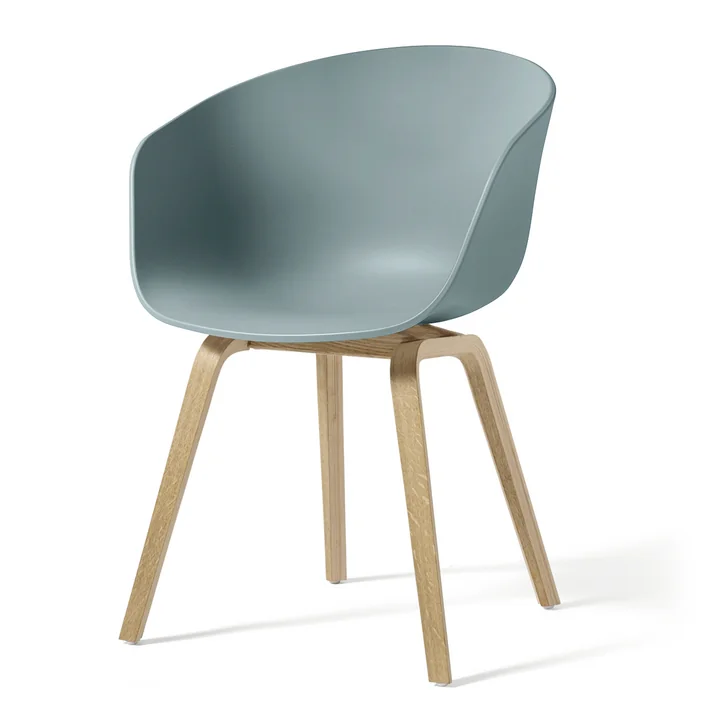 About A Chair AAC 22 de HAY à Chêne savonné / dusty blue