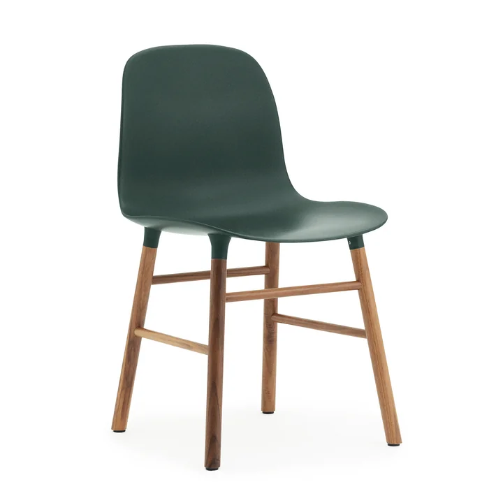 Form Chair de Normann Copenhagen en vert et en noyer