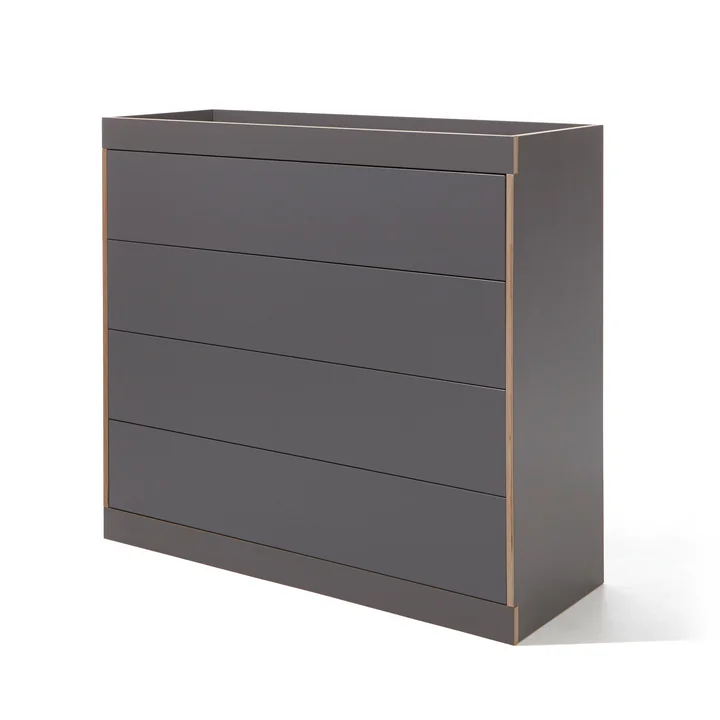 Commode à tiroirs Flai de Müller Small Living en anthracite
