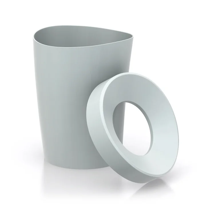 Grande corbeille à papier Happy Bin de Vitra en gris ciel