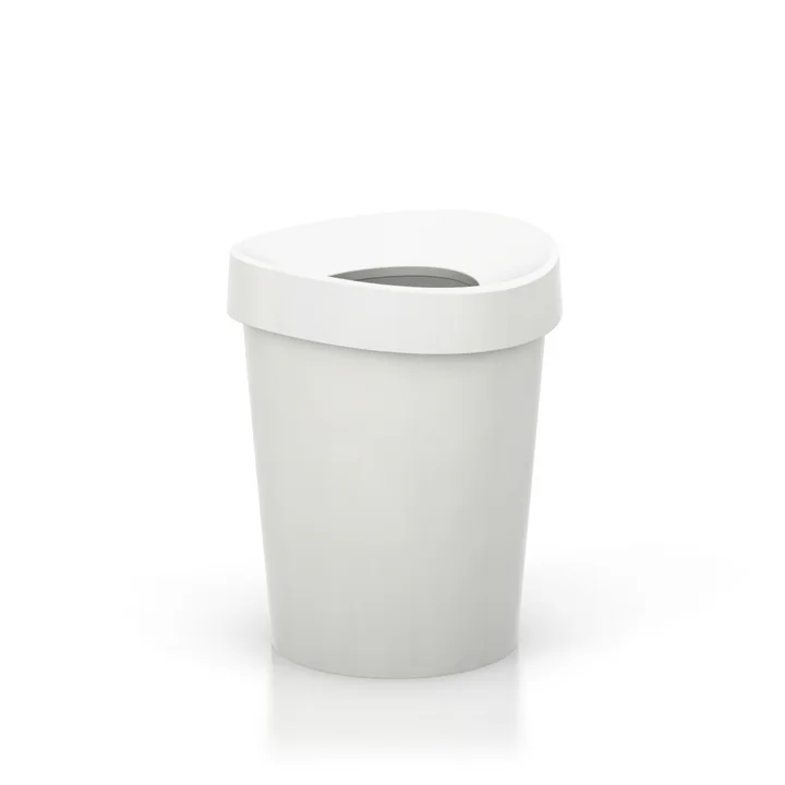 Petite corbeille à papier Happy Bin de Vitra en blanc