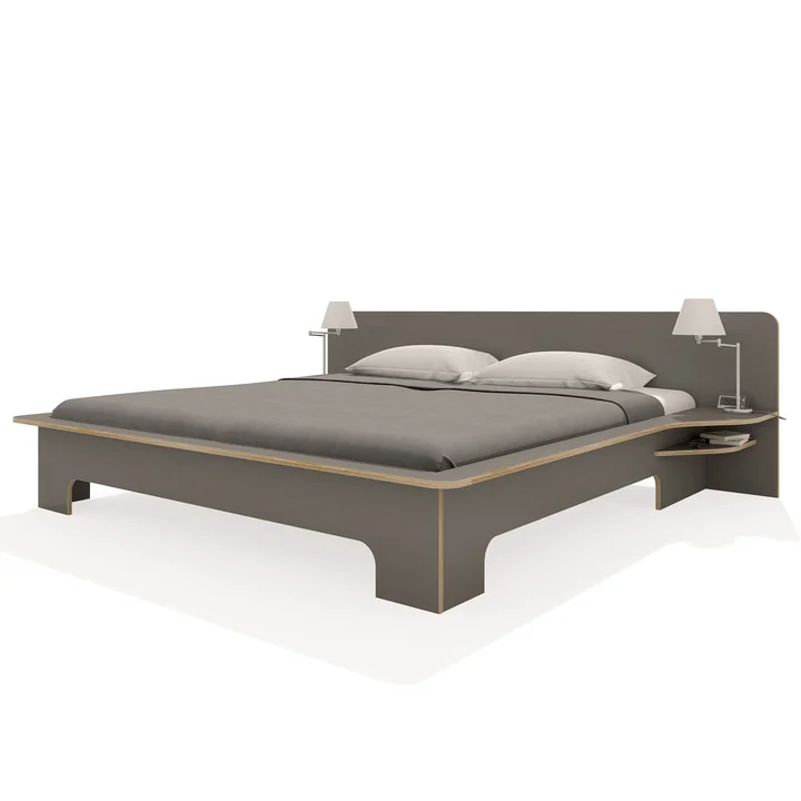 Plane Lit double par Müller Small Living en anthracite