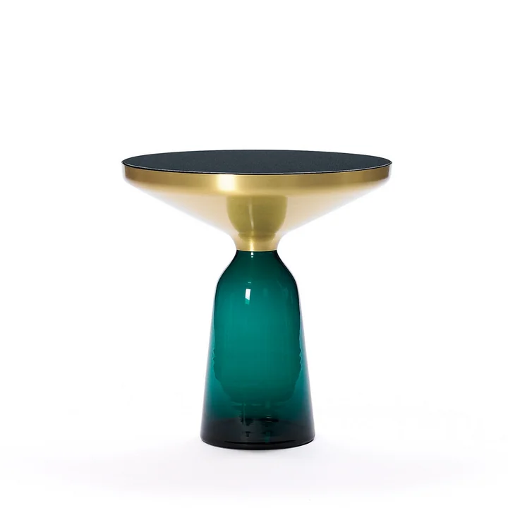Bell Table d'appoint de ClassiCon en laiton / vert émeraude
