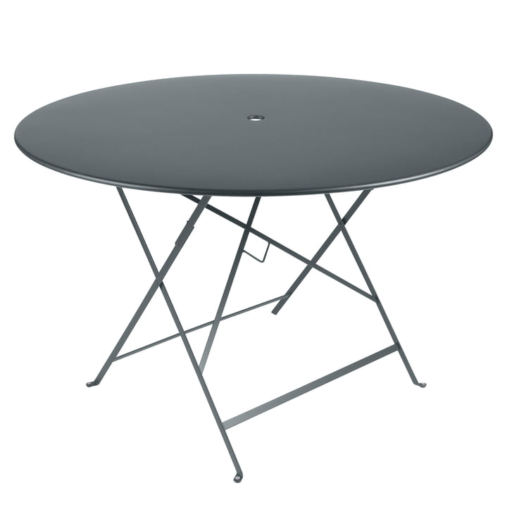 Bistro Table pliante Ø 117 cm de Fermob en gris orage