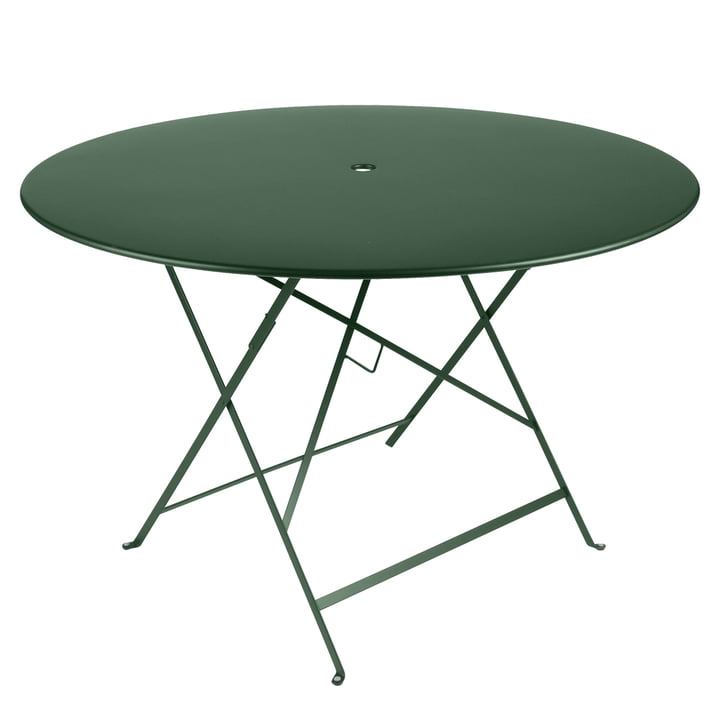 Bistro Table pliante Ø 117 cm de Fermob en vert cèdre