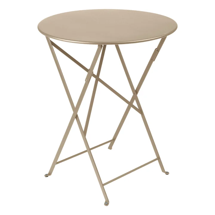 Bistro Table pliante Ø 60 cm de Fermob en muscade