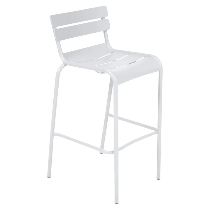 Tabouret de bar Luxembourg par Fermob en blanc coton