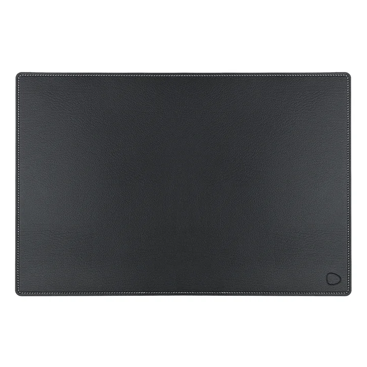 Work Mat Carré XXL 54 x 74 cm de Lind DNA en taureau Noir / Blanc