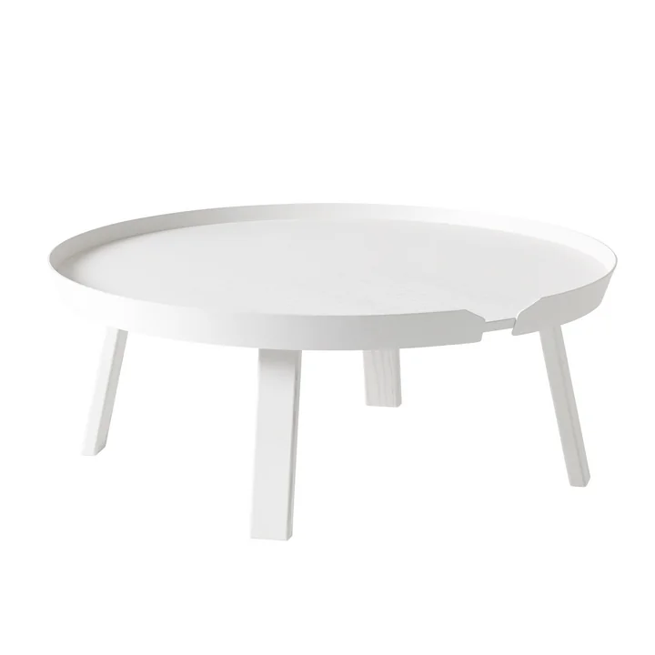 Around Table basse Ø 95 cm de Muuto en blanc
