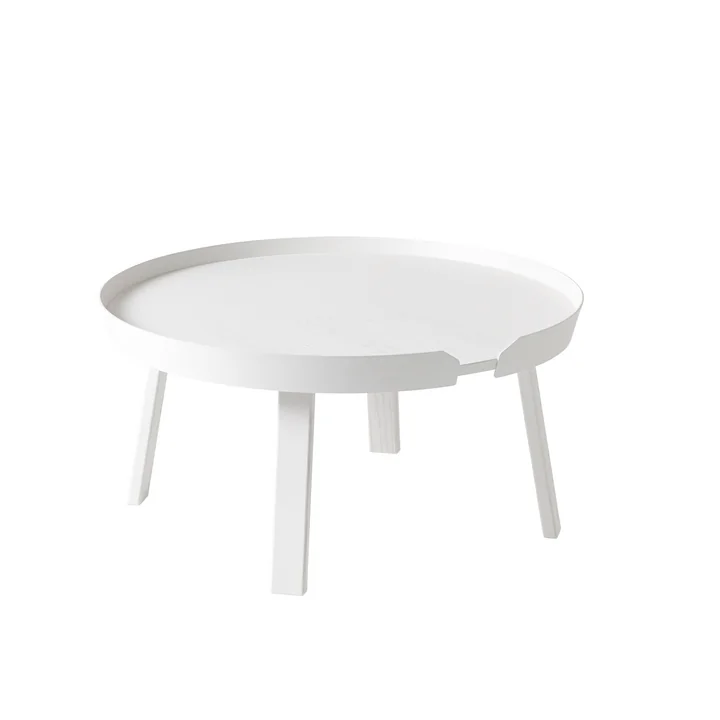 Around Table basse Ø 72 cm de Muuto en blanc