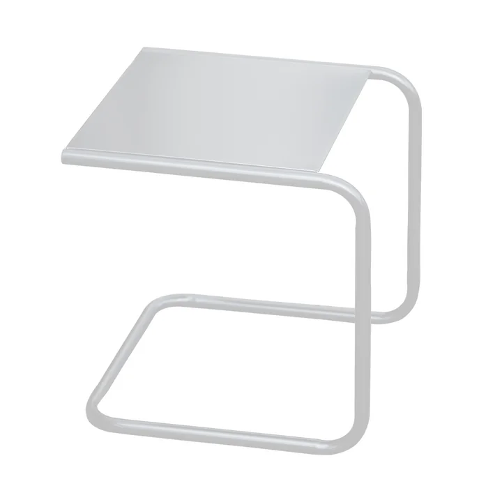 Fiam - Club Table d'appoint, aluminium blanc / blanc
