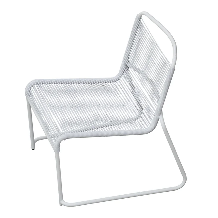 Lido Spaghetti Chaise longue de Fiam en blanc