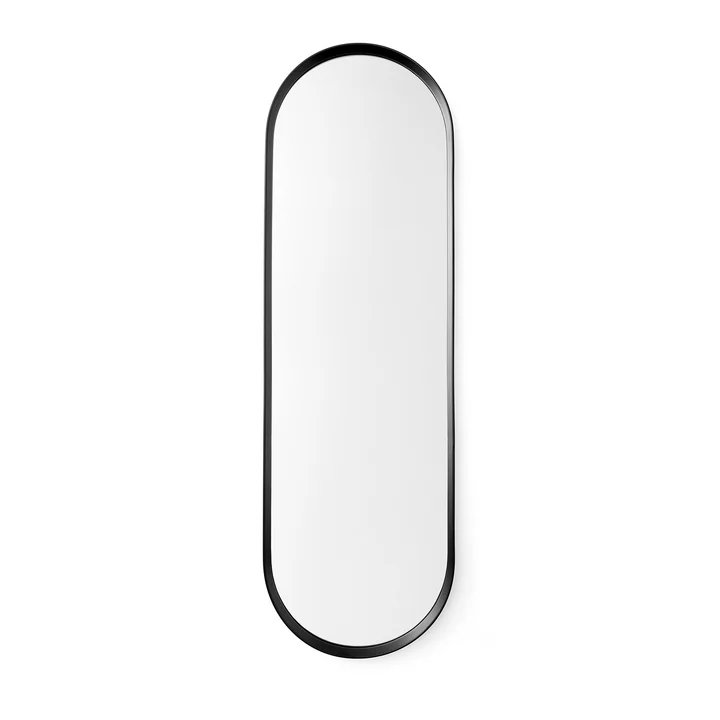 Audo Norm Oval miroir mural noir