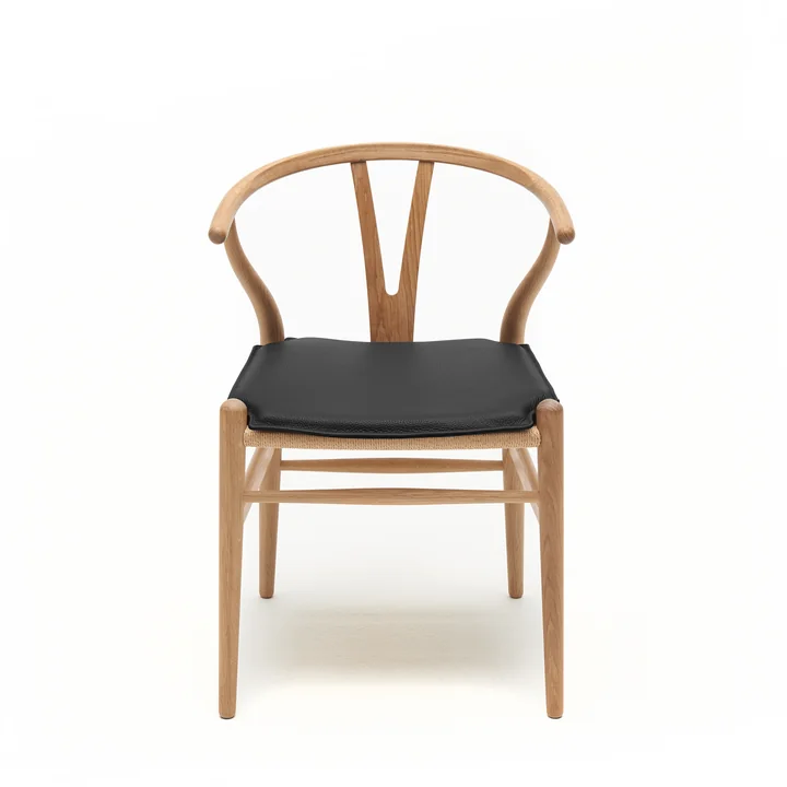 Coussin en cuir pour CH24 Wishbone Chair de Carl Hansen