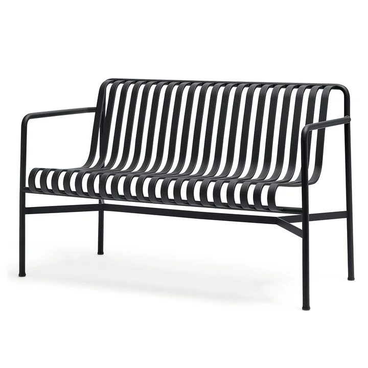 Le site Palissade Dining Bench de HAY en anthracite