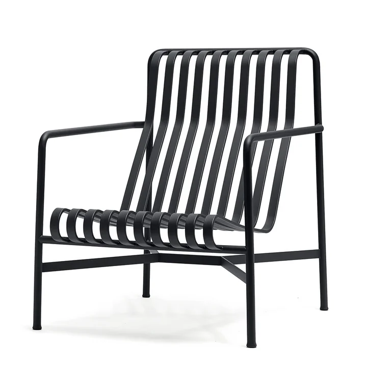 Palissade Lounge Chair High de HAY en anthracite