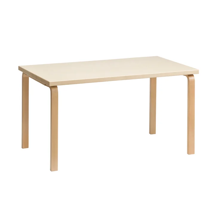 Table 80B 100 x 60 cm d'Artek en bouleau