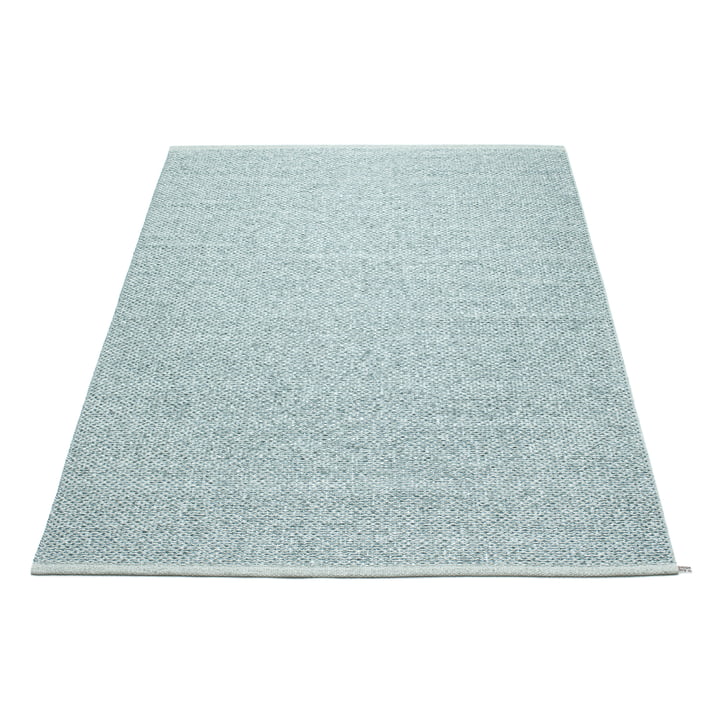 Pappelina - Svea Tapis, 140 x 220 cm, bleu azur métallisé / turquoise pâle