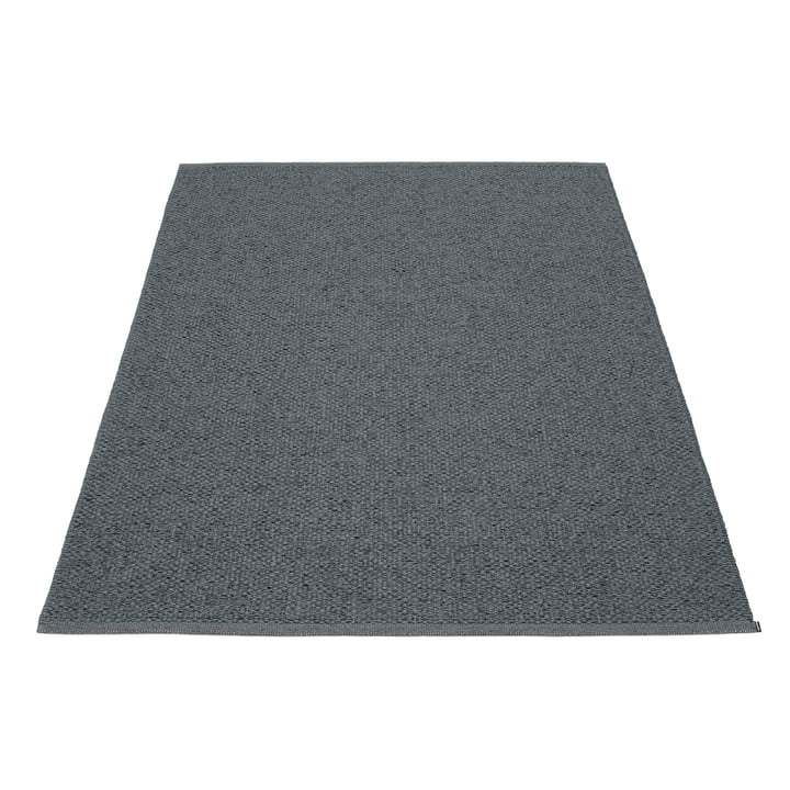 Pappelina - Svea tapis, 140 x 220 cm, granit / noir métallisé