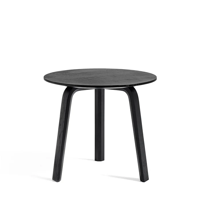 Bella Table d'appoint Ø 45 cm / H 39 cm de HAY en chêne teinté noir